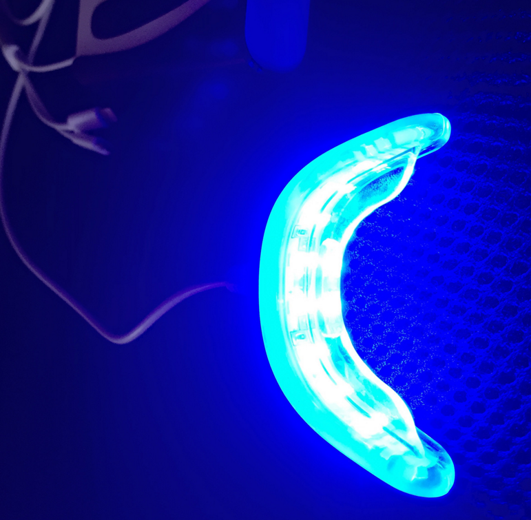 LED Cold Light Teeth Whitening Device - Many features including phone imput plug