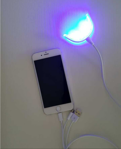 LED Cold Light Teeth Whitening Device - Many features including phone imput plug