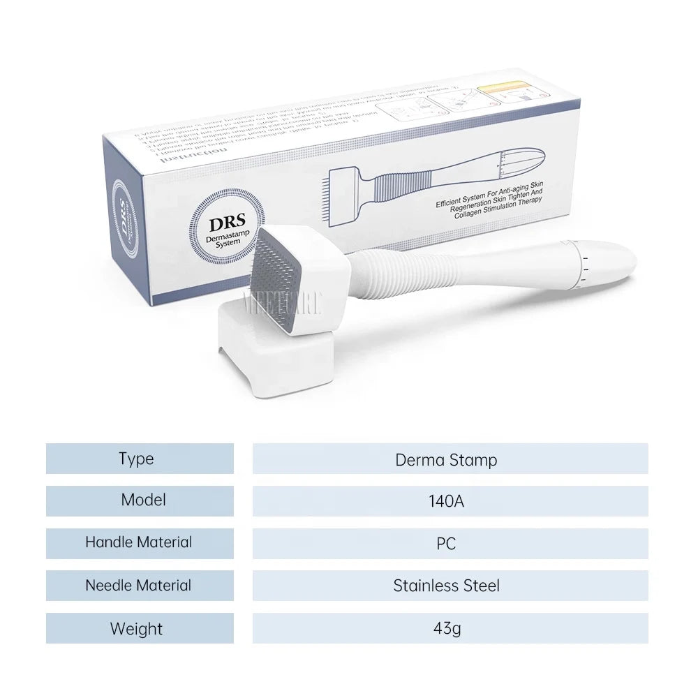 Derma Stamp Microneedle Roller - Boost skin renewal, support hair growth & improve the look of scars, stretch marks and uneven texture.