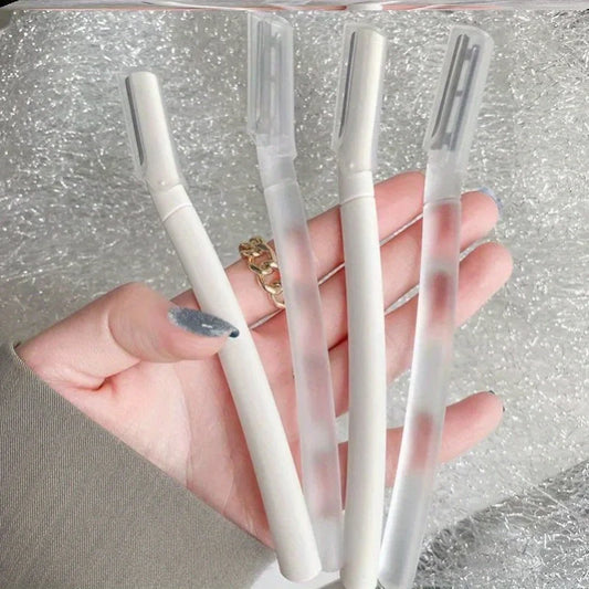 Facial Razors (4-pack of precision face and eyebrow razors designed for quick, painless grooming. Gently remove peach fuzz and shape brows with ease, leaving skin smooth, flawless, and makeup-ready in seconds from the comfort of home)