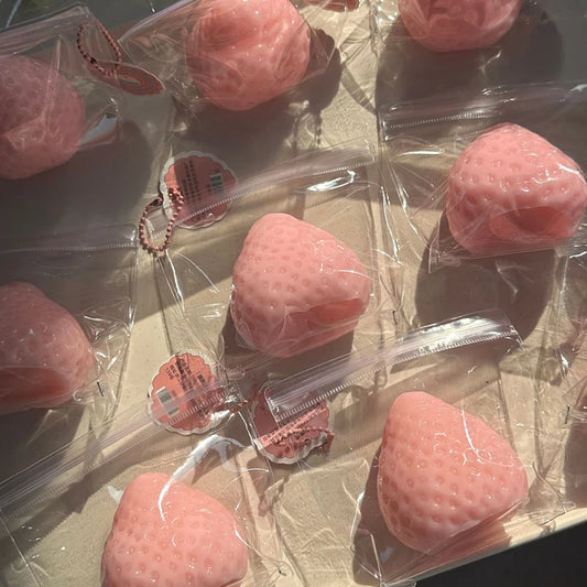 Strawberry Fidget Toy - Obsessed with cute stress toys? This strawberry squishy has a slow rebound feel that’s super satisfying, calming, and fun to squeeze