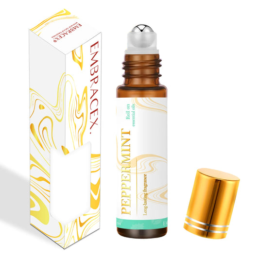 Nausea Control Peppermint Roll On Oils/Perfume (Peppermint can ease anxiety-related nausea by calming the stomach and relaxing the body. Its fresh scent helps reduce stress and soothe discomfort naturally)