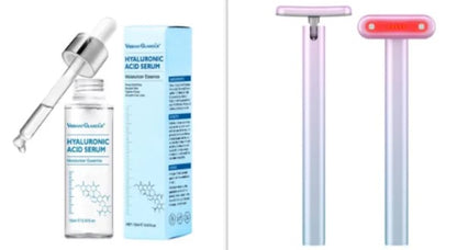Mini Face & Neck Massager- Lift, tone & rejuvenate ✨ EMS microcurrent and vibration massage for firmer, glowing skin on the face & neck.