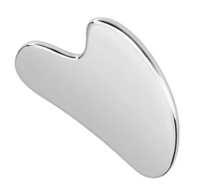 Stainless Steel Gua Sha (Tool that helps lift, sculpt, and define your natural features while boosting circulation and reducing puffiness. Its cooling touch soothes the skin, leaving your face looking more contoured, firm, and beautifully snatched)