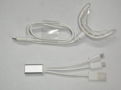 LED Cold Light Teeth Whitening Device - Many features including phone imput plug