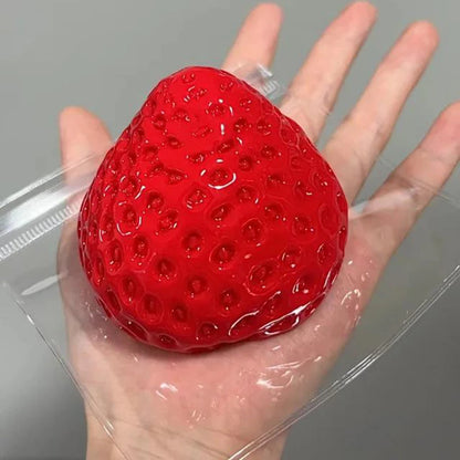 Strawberry Fidget Toy - Obsessed with cute stress toys? This strawberry squishy has a slow rebound feel that’s super satisfying, calming, and fun to squeeze