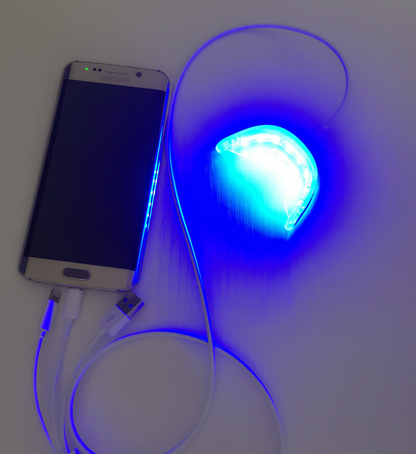 LED Cold Light Teeth Whitening Device - Many features including phone imput plug