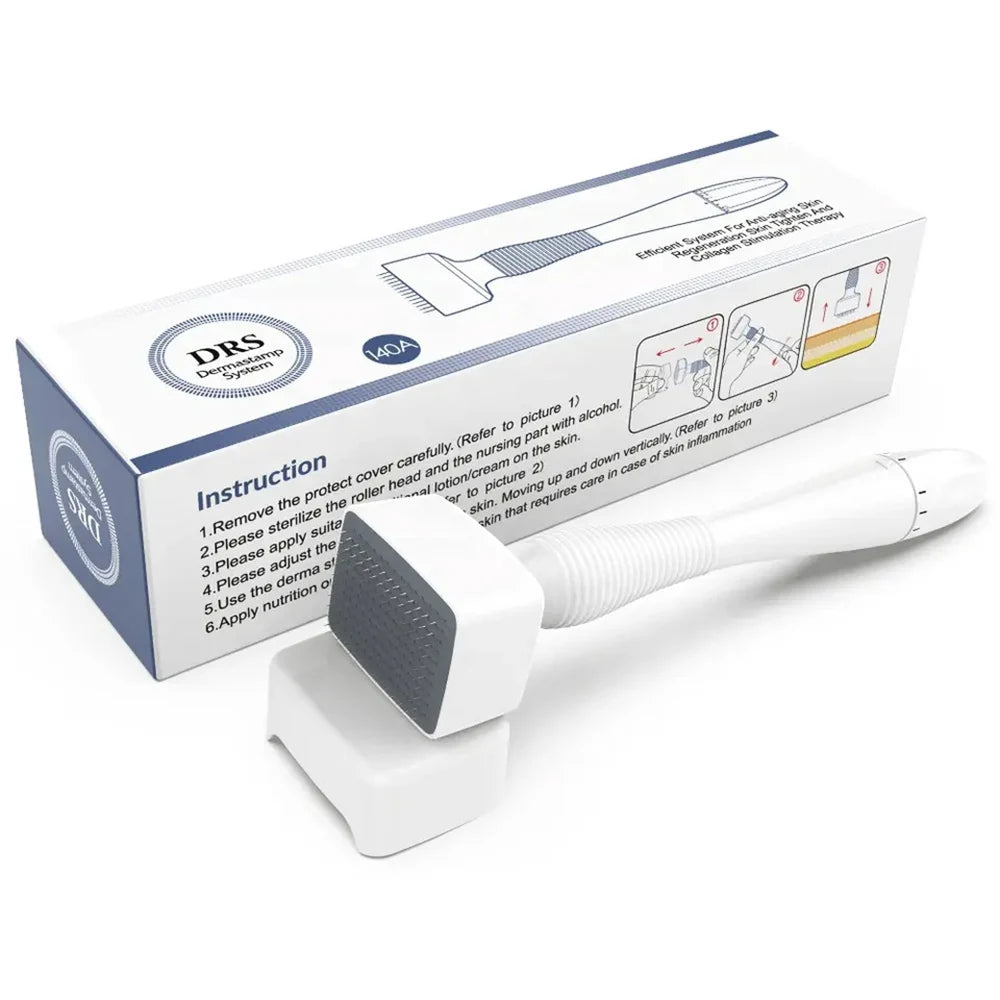 Derma Stamp Microneedle Roller - Boost skin renewal, support hair growth & improve the look of scars, stretch marks and uneven texture.