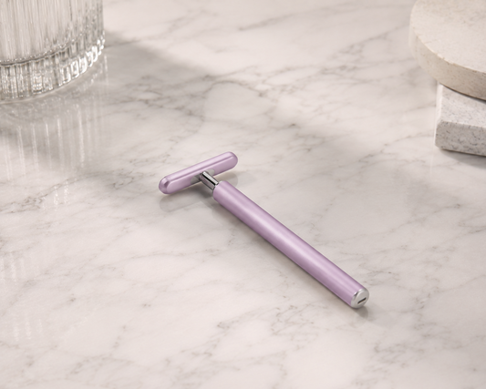 Mini Face & Neck Massager- Lift, tone & rejuvenate ✨ EMS microcurrent and vibration massage for firmer, glowing skin on the face & neck.