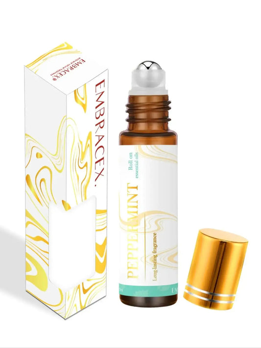 Peppermint & Lavender Roll On Oil-  Stressed? anxious? (Relax & recharge with calming lavender and refreshing peppermint, A soothing aroma to ease stress, tension & anxious feelings.