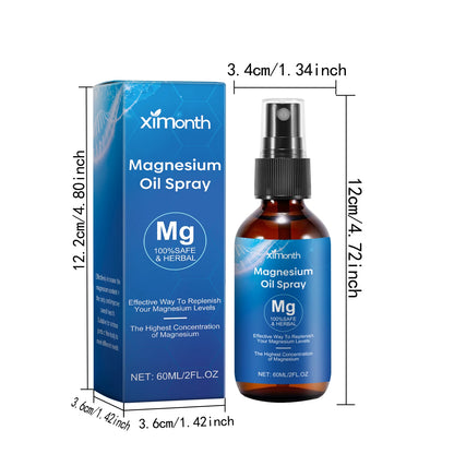 Magnesium oil spray - Helps relax muscles, ease body tension, soften skin & support restful sleep and relaxation.