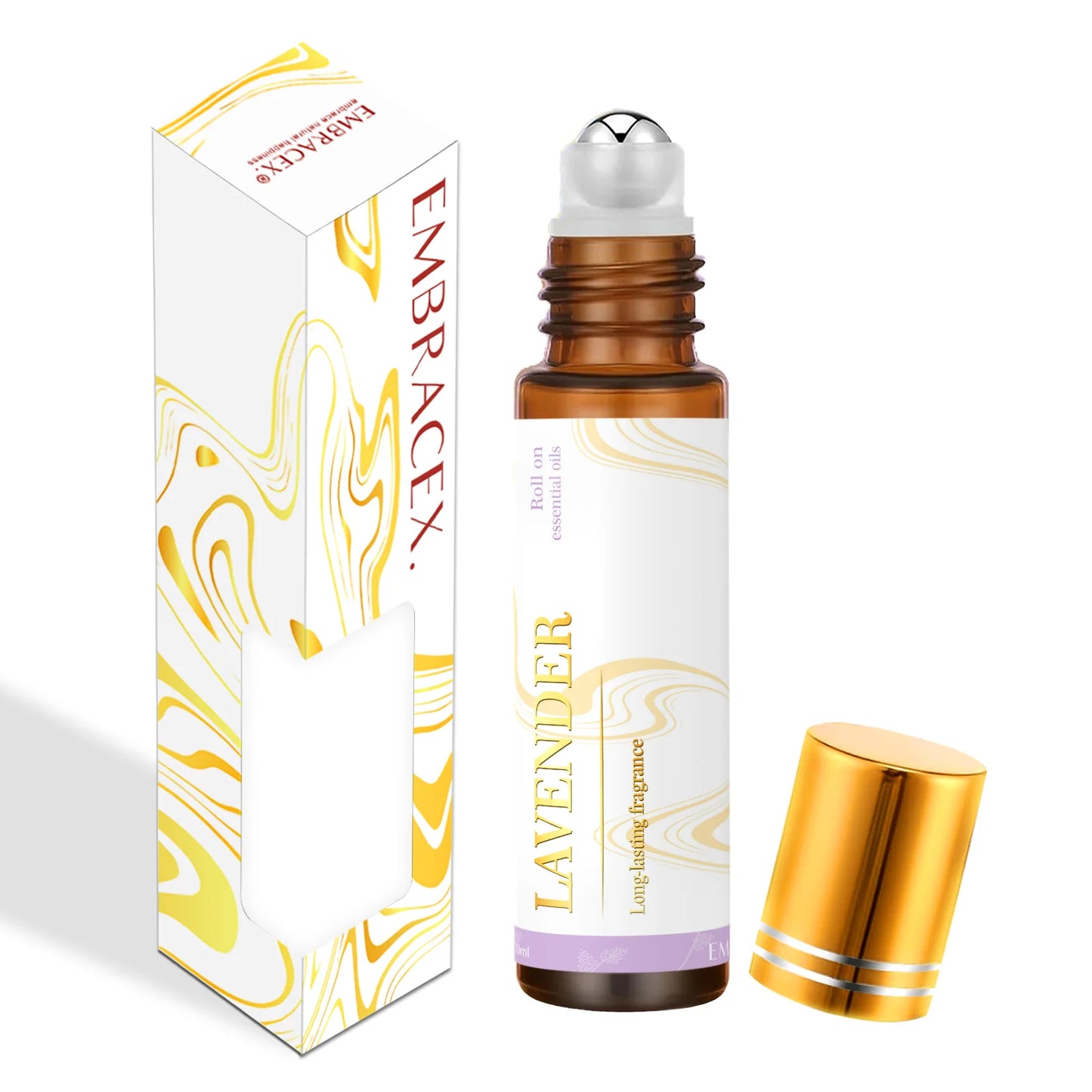 Peppermint & Lavender Roll On Oil-  Stressed? anxious? (Relax & recharge with calming lavender and refreshing peppermint, A soothing aroma to ease stress, tension & anxious feelings.